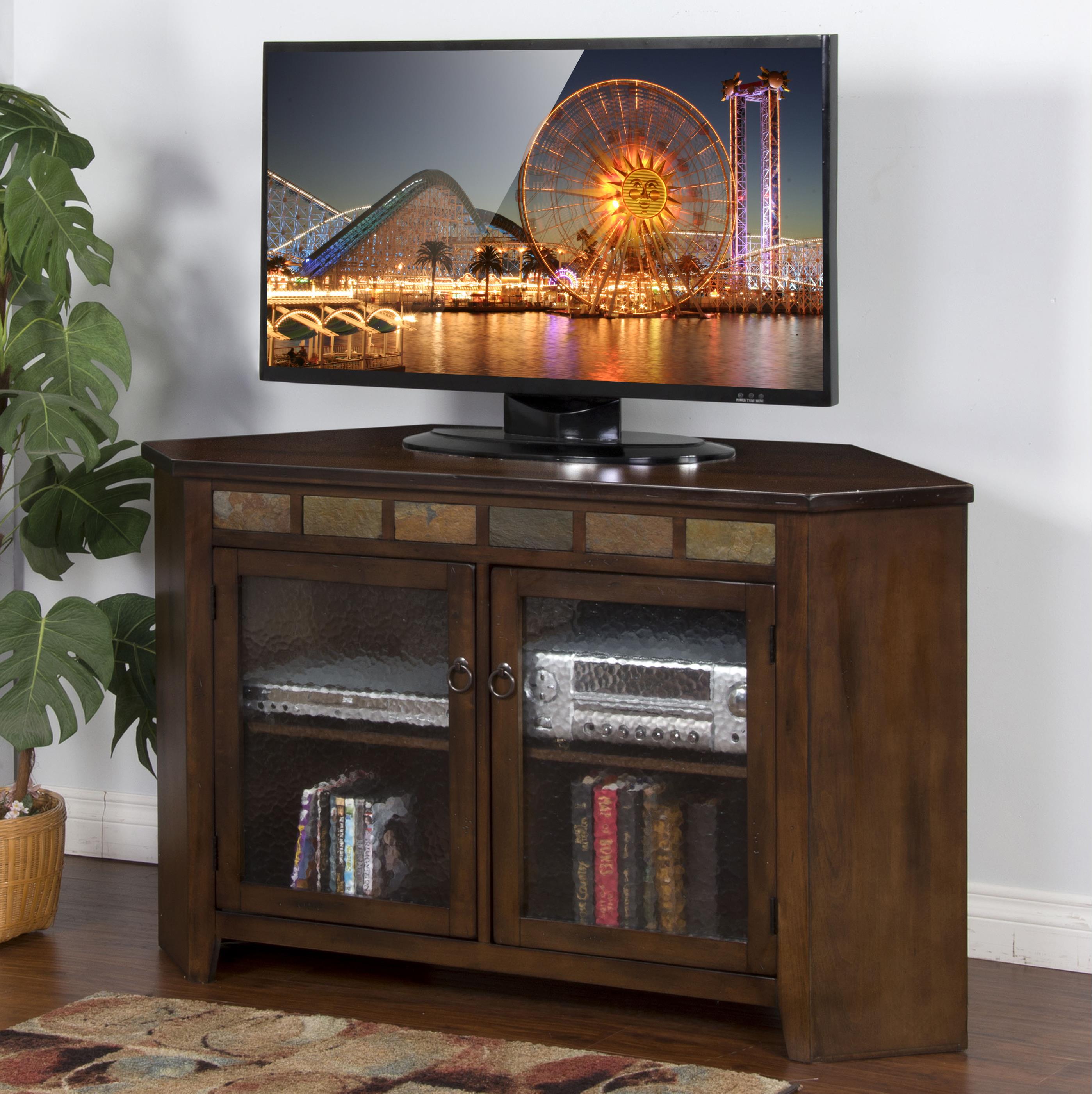 Sunny Designs Santa Fe Traditional 55 Inch Corner TV Console Conlin's